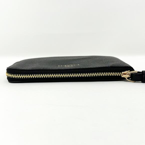 Coach Corner Zip Wristlet in Black Leather 58032 - Picture 8 of 8